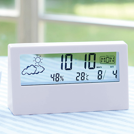 クリアスクリーン多機能デジタル時計