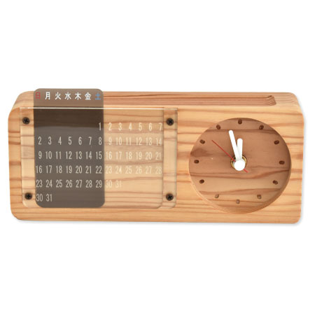 万年カレンダー付置時計 印刷代込み