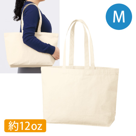 キャンバストート(M)ワイド ナチュラル