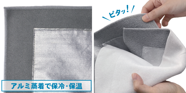くっつく保冷温クロス